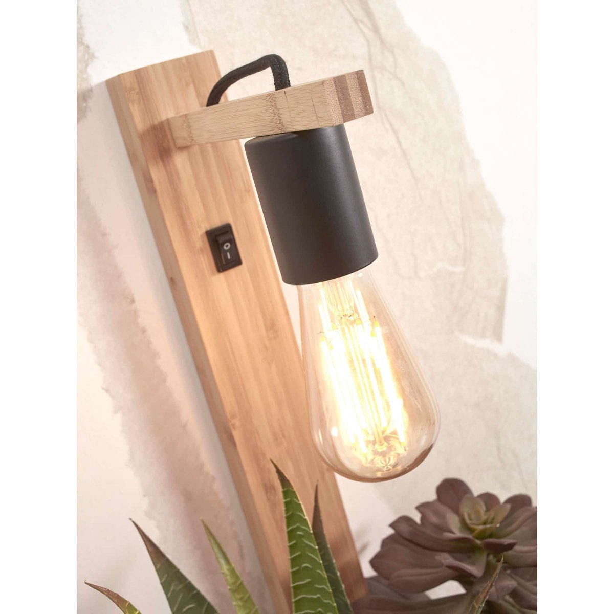 Applique Bambou FLORES naturel, GOOD & MOJO