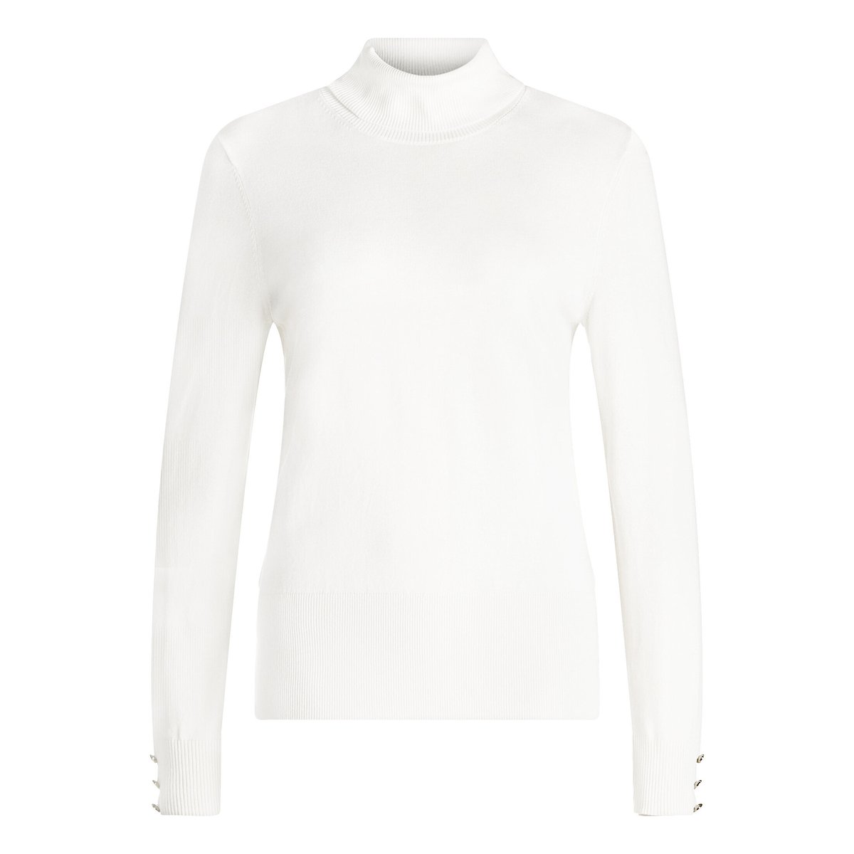 Pull-over à col roulé à manches longues blanc, BETTY BARCLAY