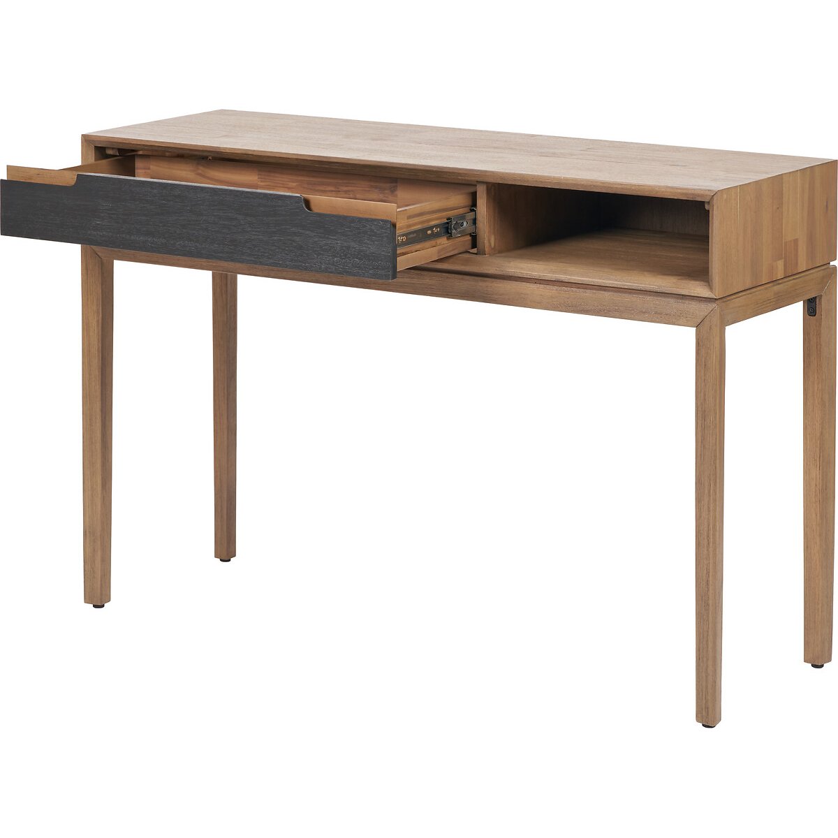 Giano Acacia Wood Console Table black/natural, ÉDITÉ