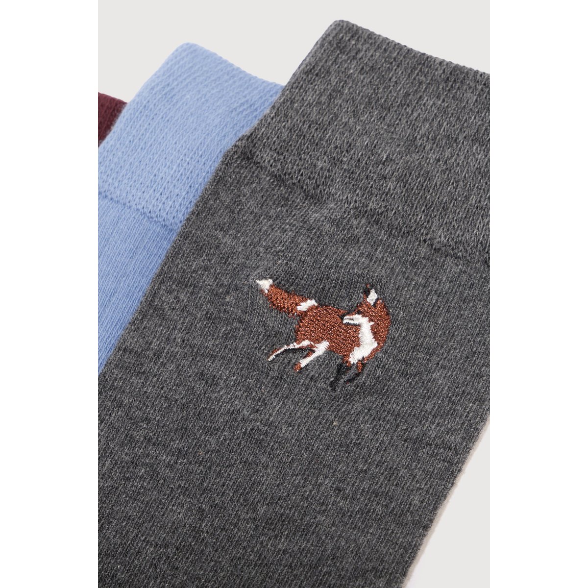 Lot de 3 paires de chaussettes hautes bleu, BONOBO