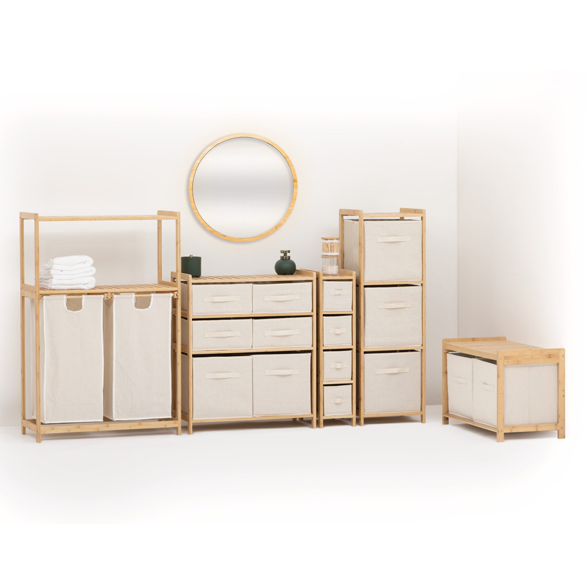 Banc de rangement TIDY BOX marron, 5FIVE SIMPLY SMART