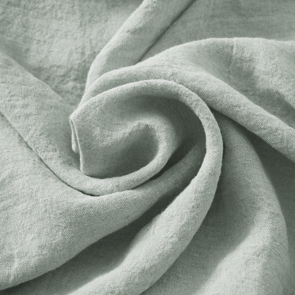 Drap Housse en Lin Lavé 140 x 190 cm Caramel kaki, EDEN