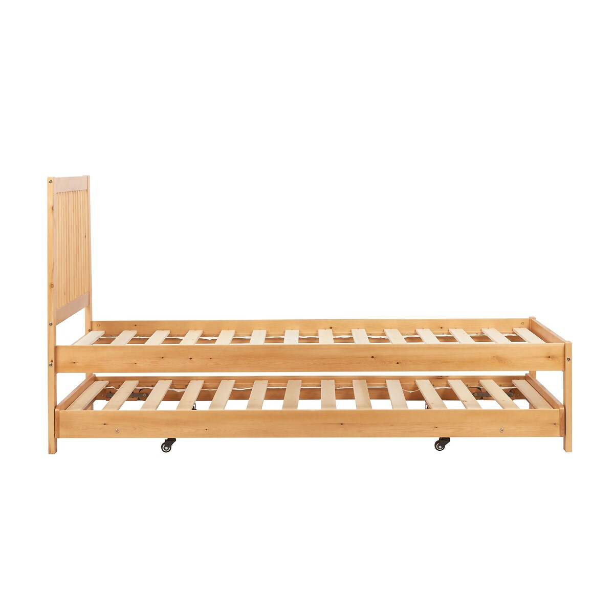 Barden Rubberwood Trundle Bed light wood, SO'HOME