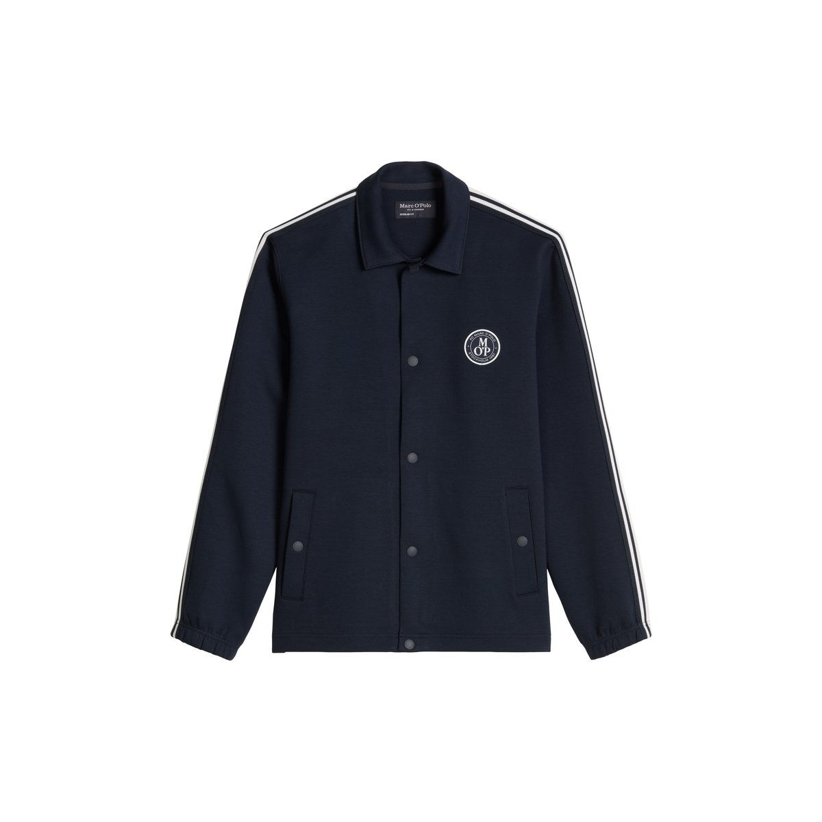MOP Club '67 Trainer Jacket, Scuba en qualité interlock scuba bleu foncé, MARC O'POLO