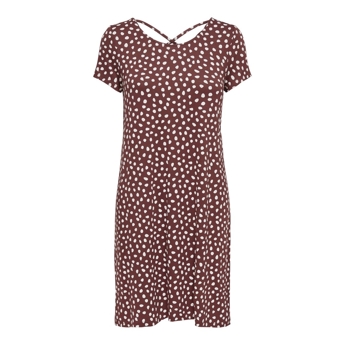 Robe courte, croisé au dos henna, ONLY