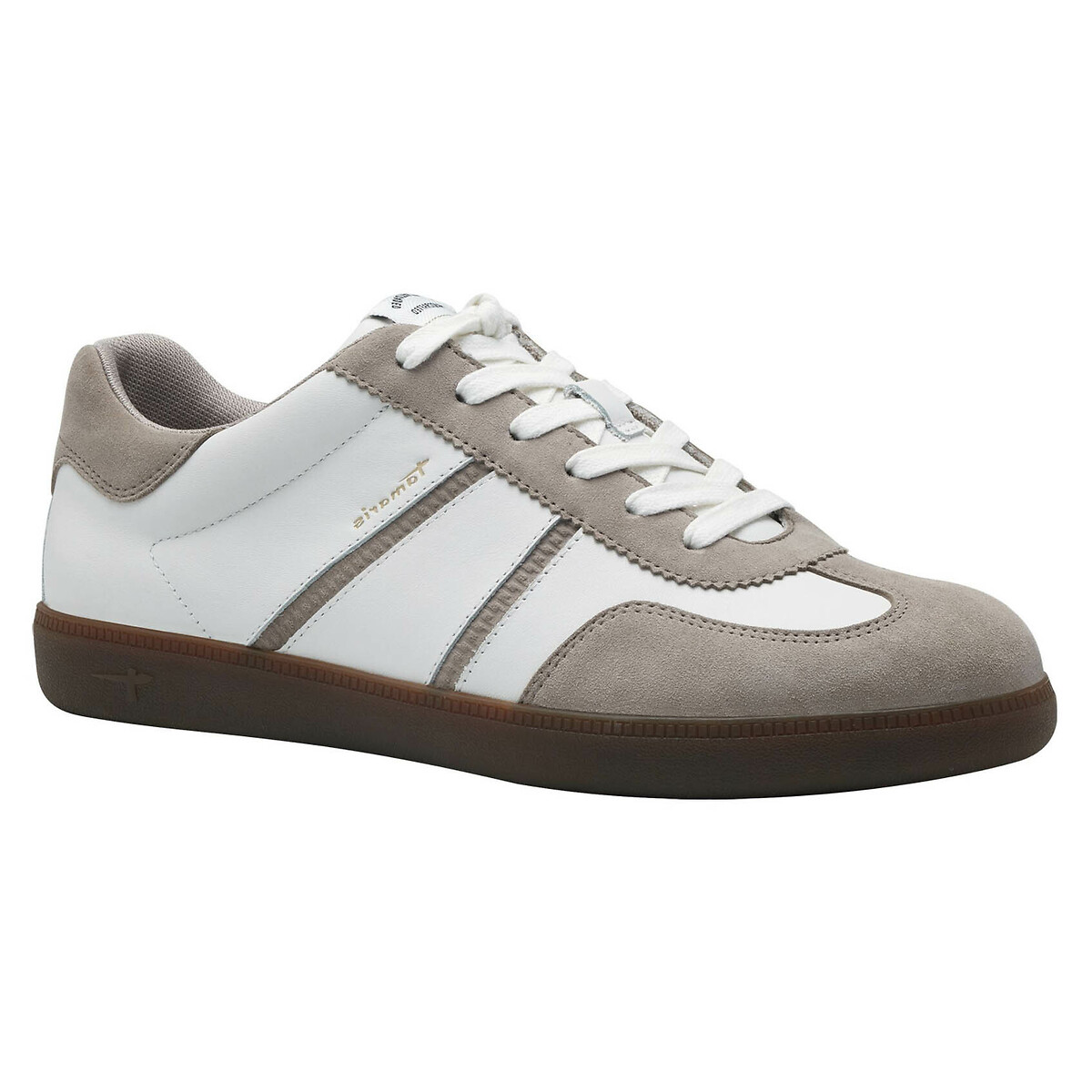 Baskets en cuir blanc, TAMARIS
