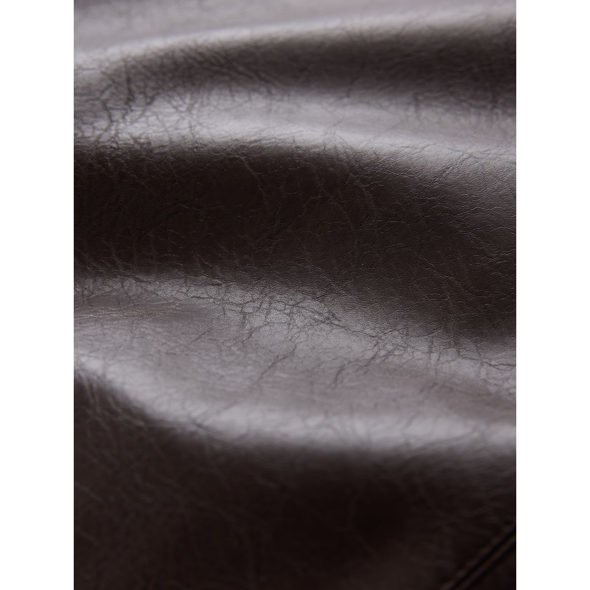 Jupe fourreau mi-longue en similicuir marron chocolat, NEXT