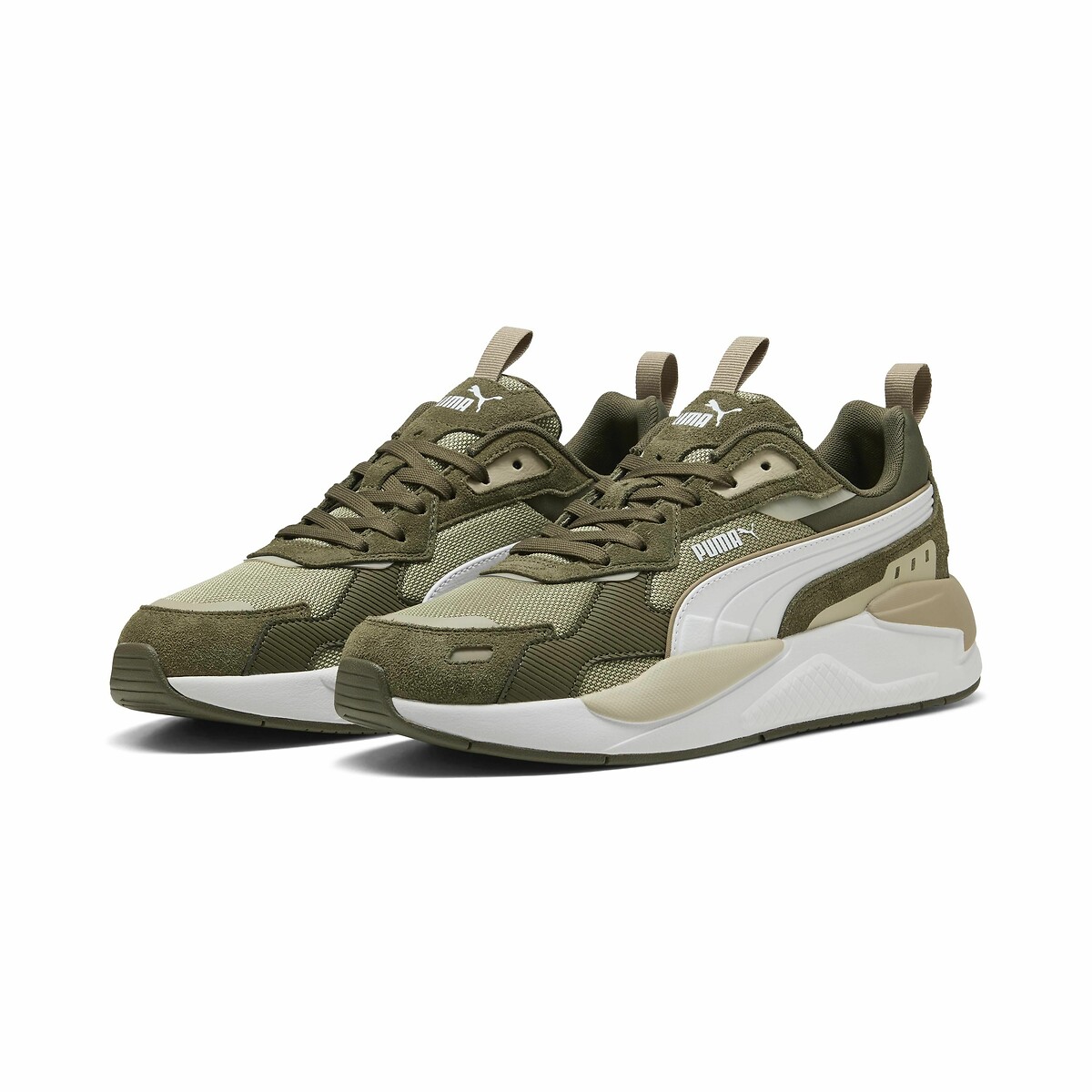 Baskets X-Ray 3 Suede kaki/blanc, PUMA