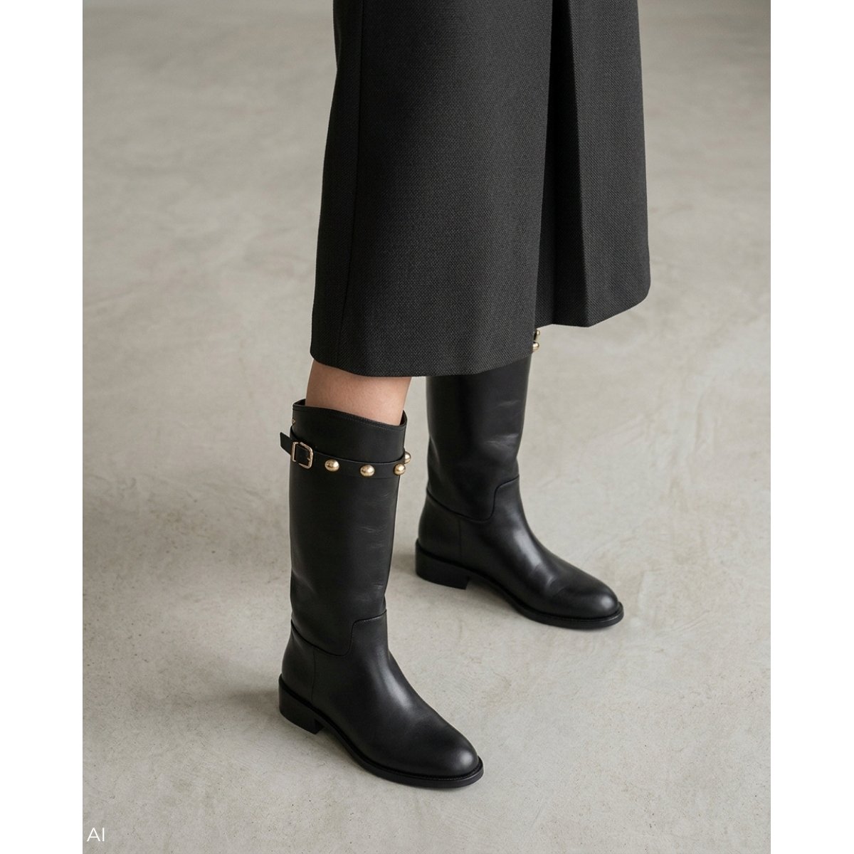 Bottes cuir Ressi black, MARTINELLI