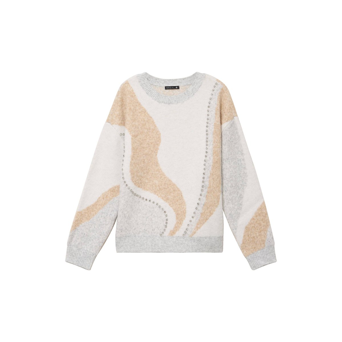 Pull col rond beige, BREAL