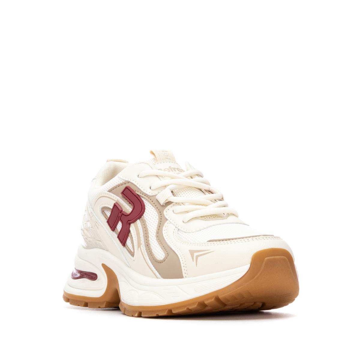 Baskets Plaine Lacets beige, REFRESH