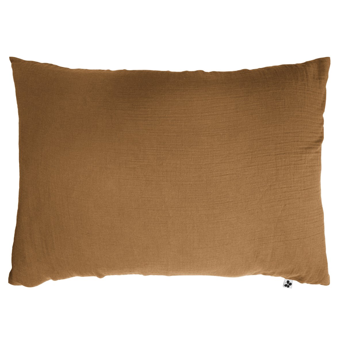 Taie d'oreiller Double Gaze Coton Collection Gaia camel, EDEN