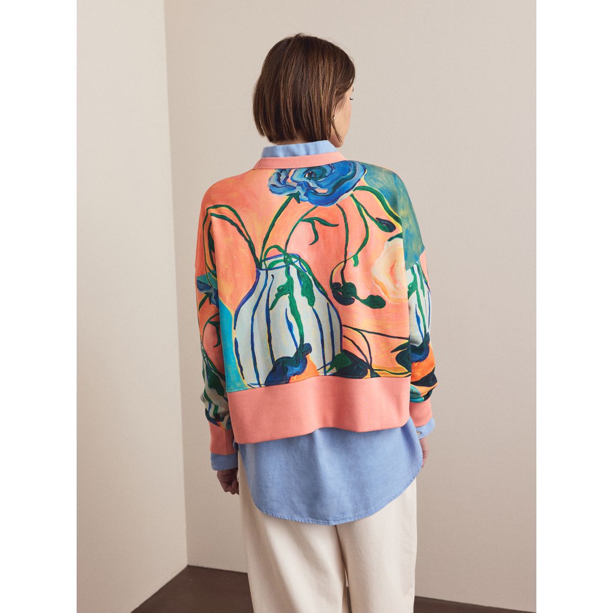Sweat imprimé elizabeth power sous licence rose, NEXT