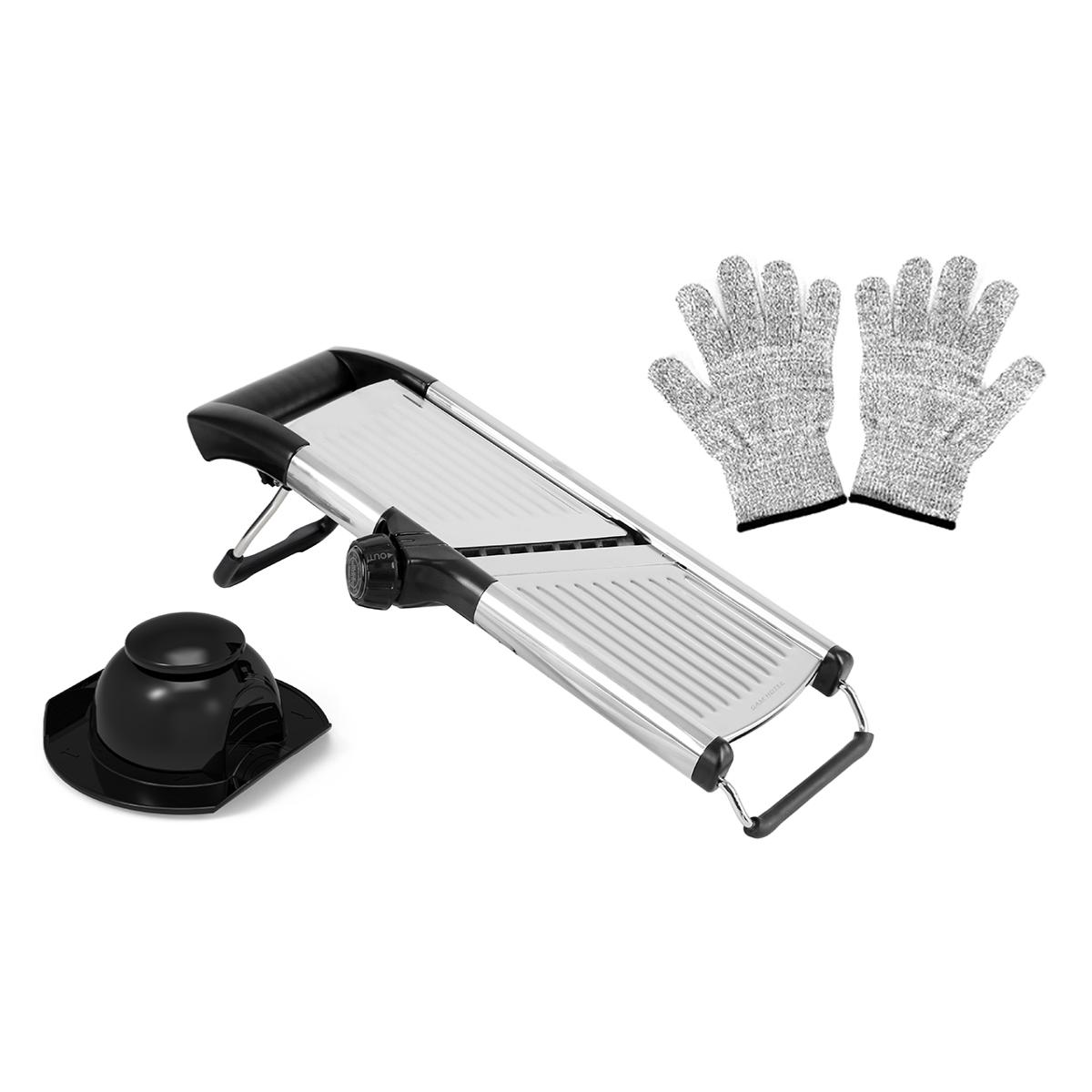Mandoline professionnelle avec gants de protection couleur unique, GAM HOTEL