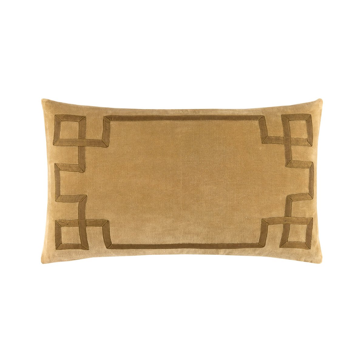 Housse de coussin en velours marron, CALYPSO bronze, DESFORGES