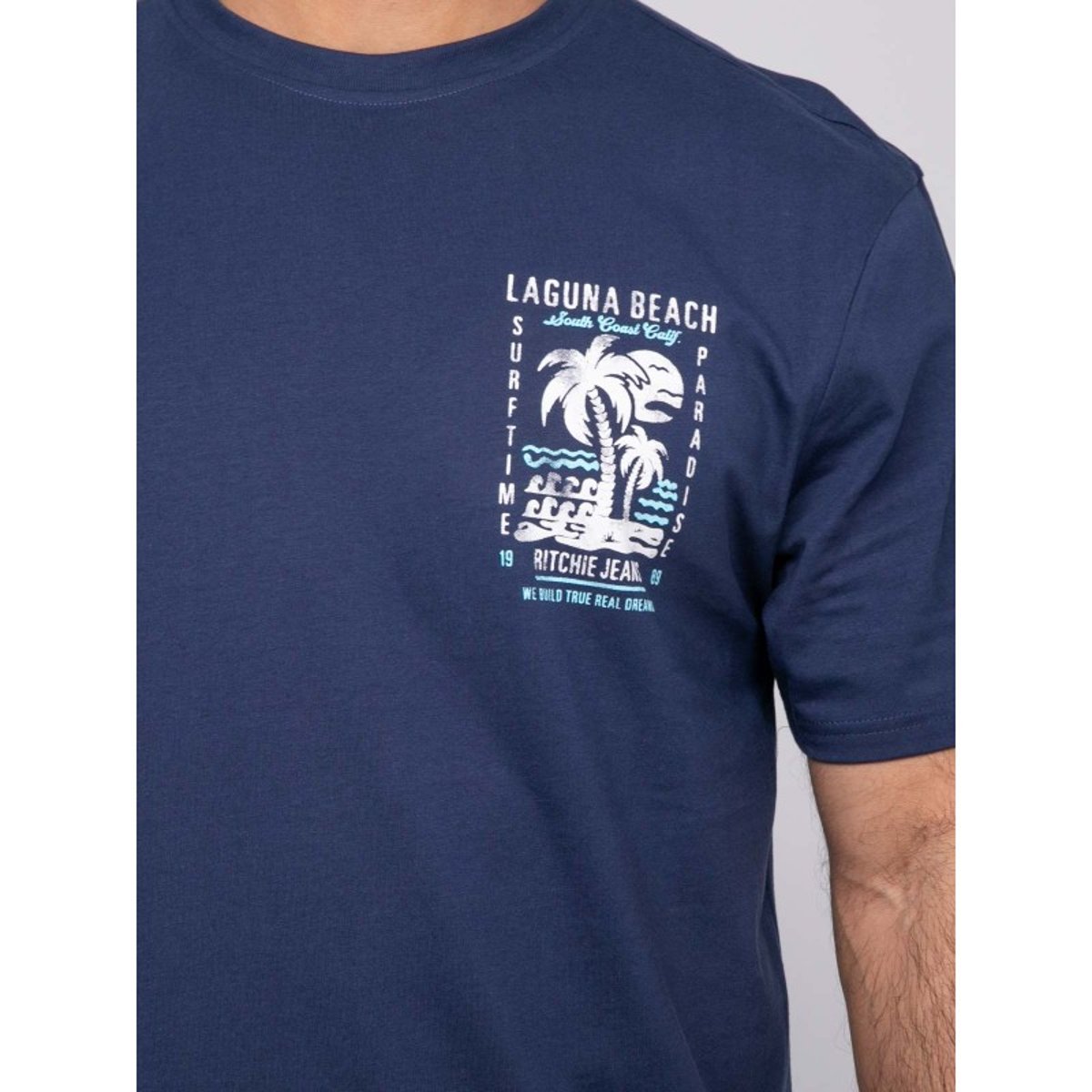 T-shirt Manches Courtes Oversize Nurbolo bleu, RITCHIE