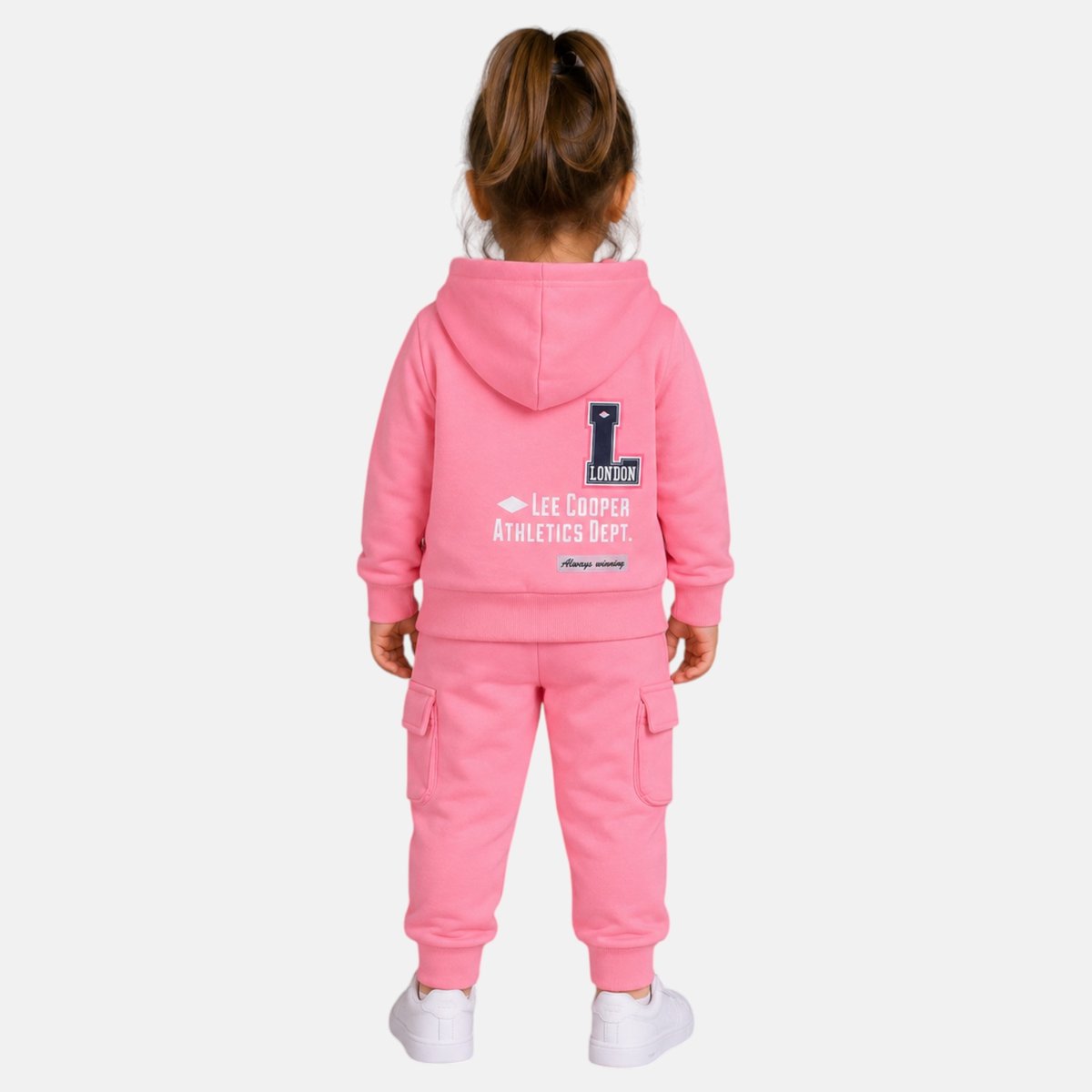 Ensemble sweat à capuche et pantalon de jogging FAMILY rose, LEE COOPER