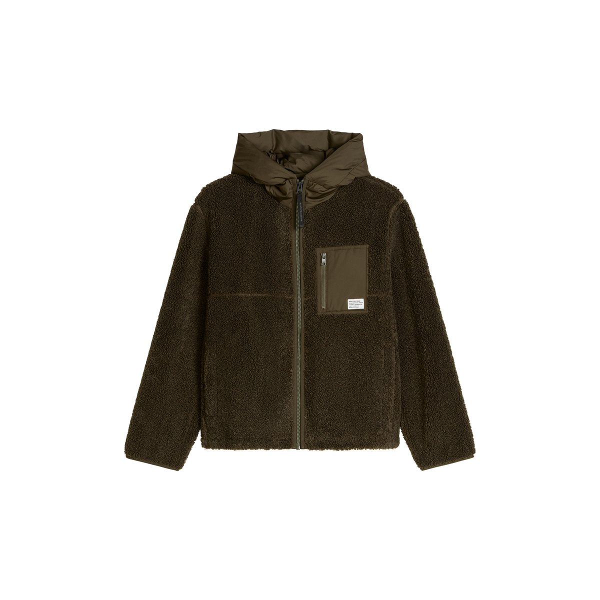 Veste en peluche au style décontracté avec doublure en polaire marron, MARC O’POLO DENIM