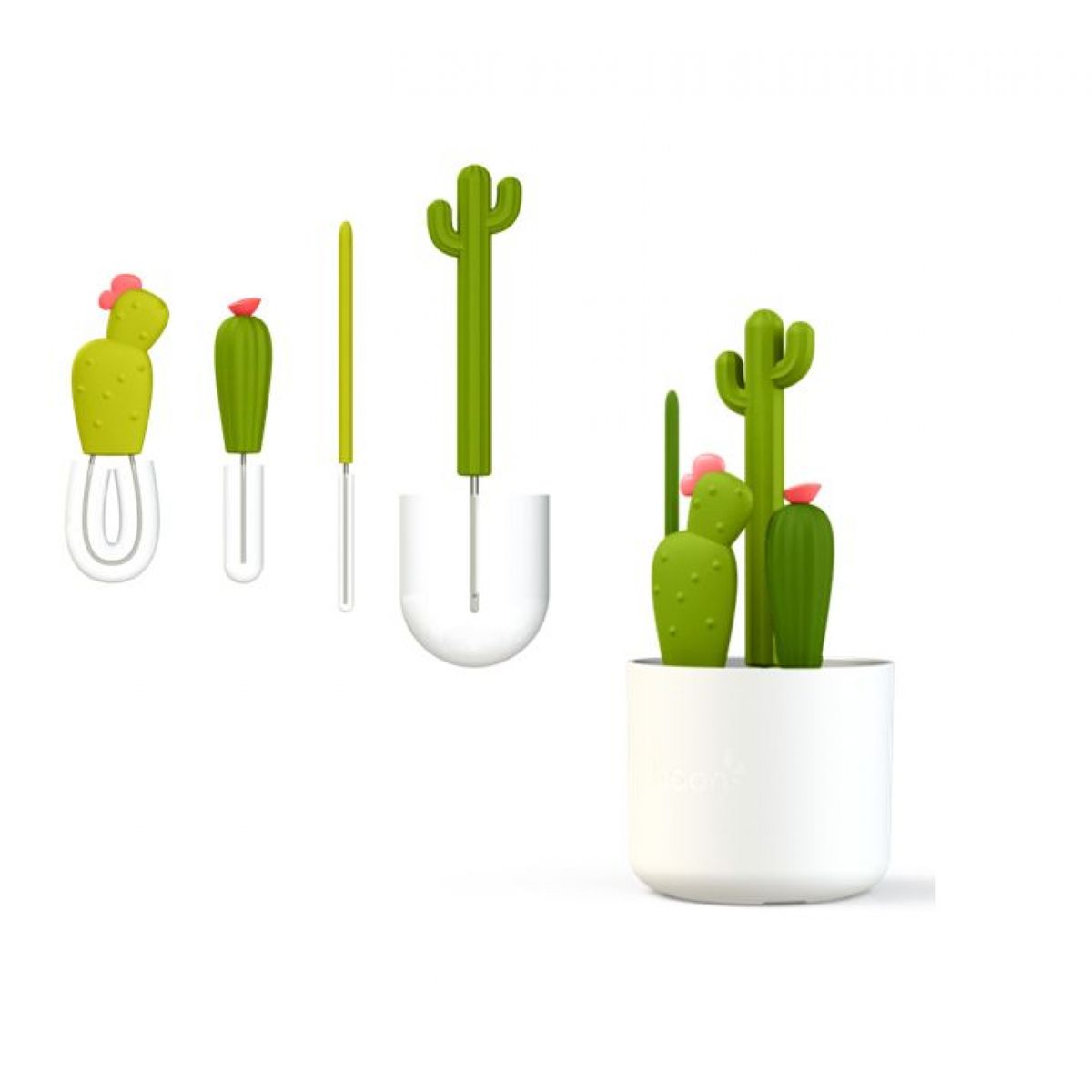 Set de 4 brosses à biberons Cactus cactus, BOON