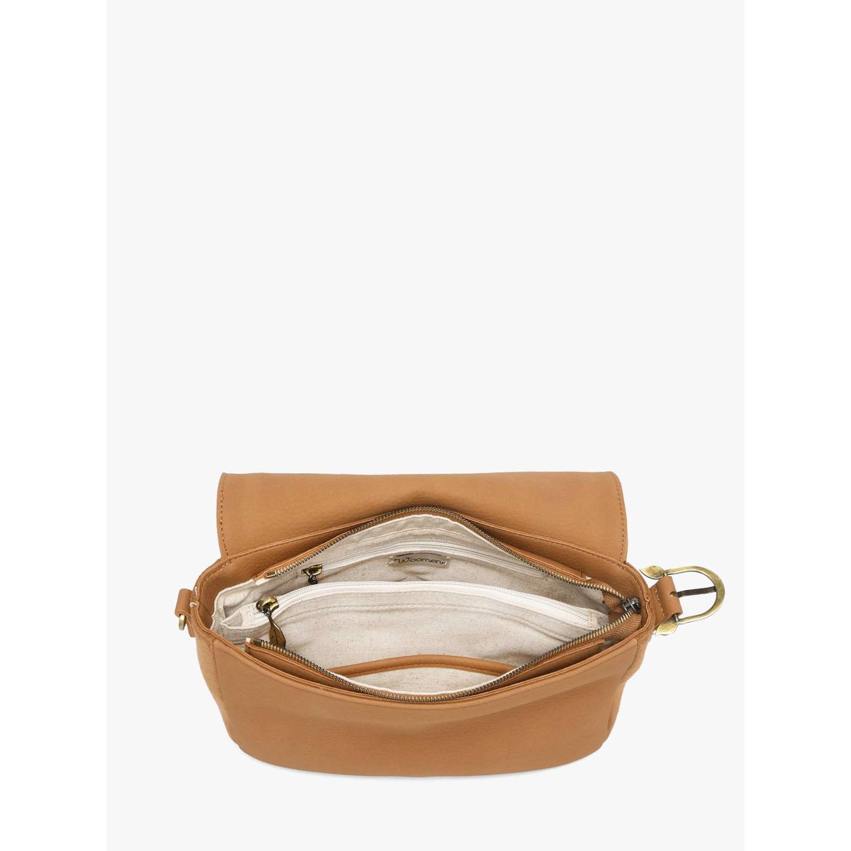 Sac bandoulière Ellebore camel, WOOMEN