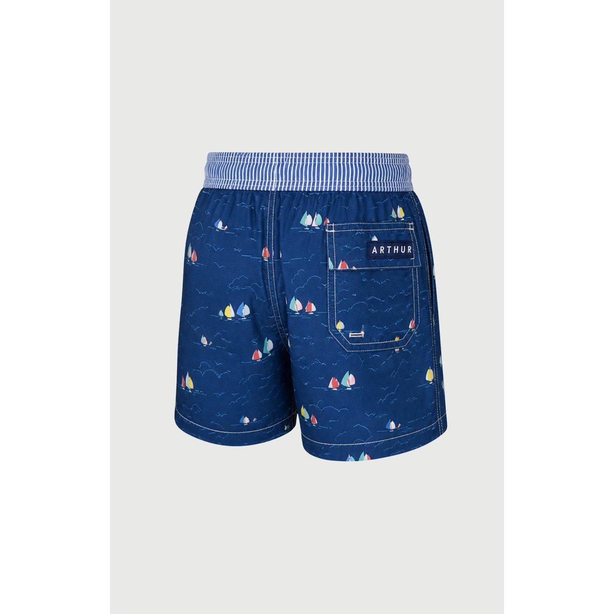 Short de bain enfant imprimé Tranquill'été marine, ARTHUR