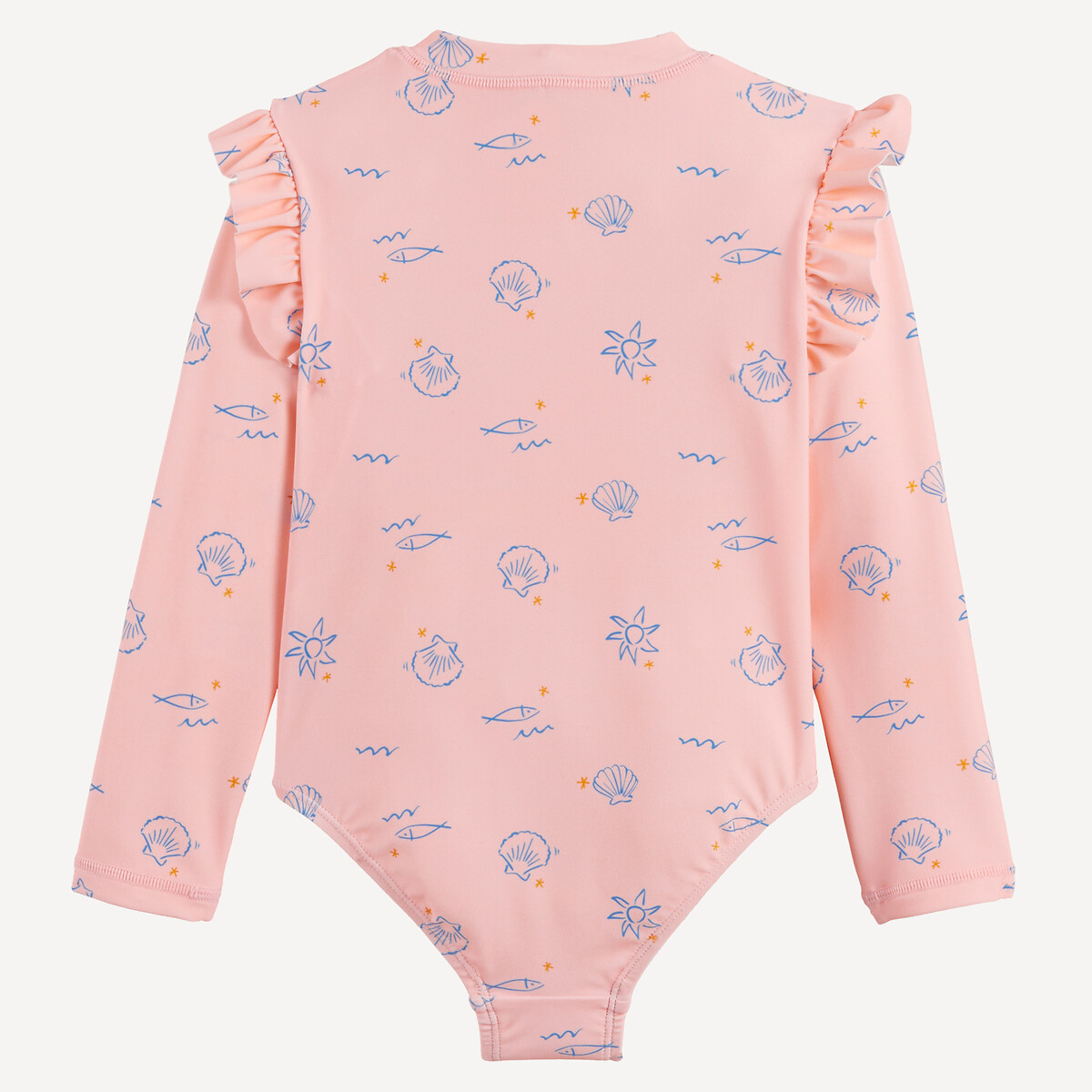 Badpak, schelpenprint roze, LA REDOUTE COLLECTIONS