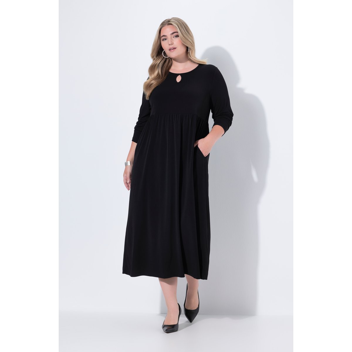 Robe maxi avec poches noir, ULLA POPKEN