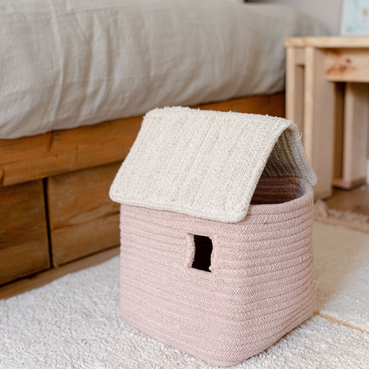 Panier Maison ECO-CITY rose, LORENA CANALS