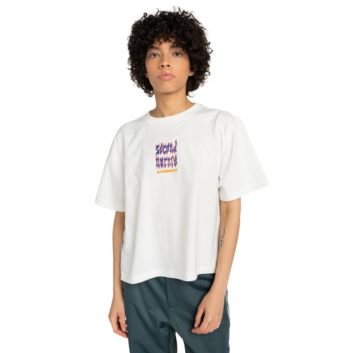 T-shirt à manches courtes SECOND NATURE W blanc off white, ELEMENT