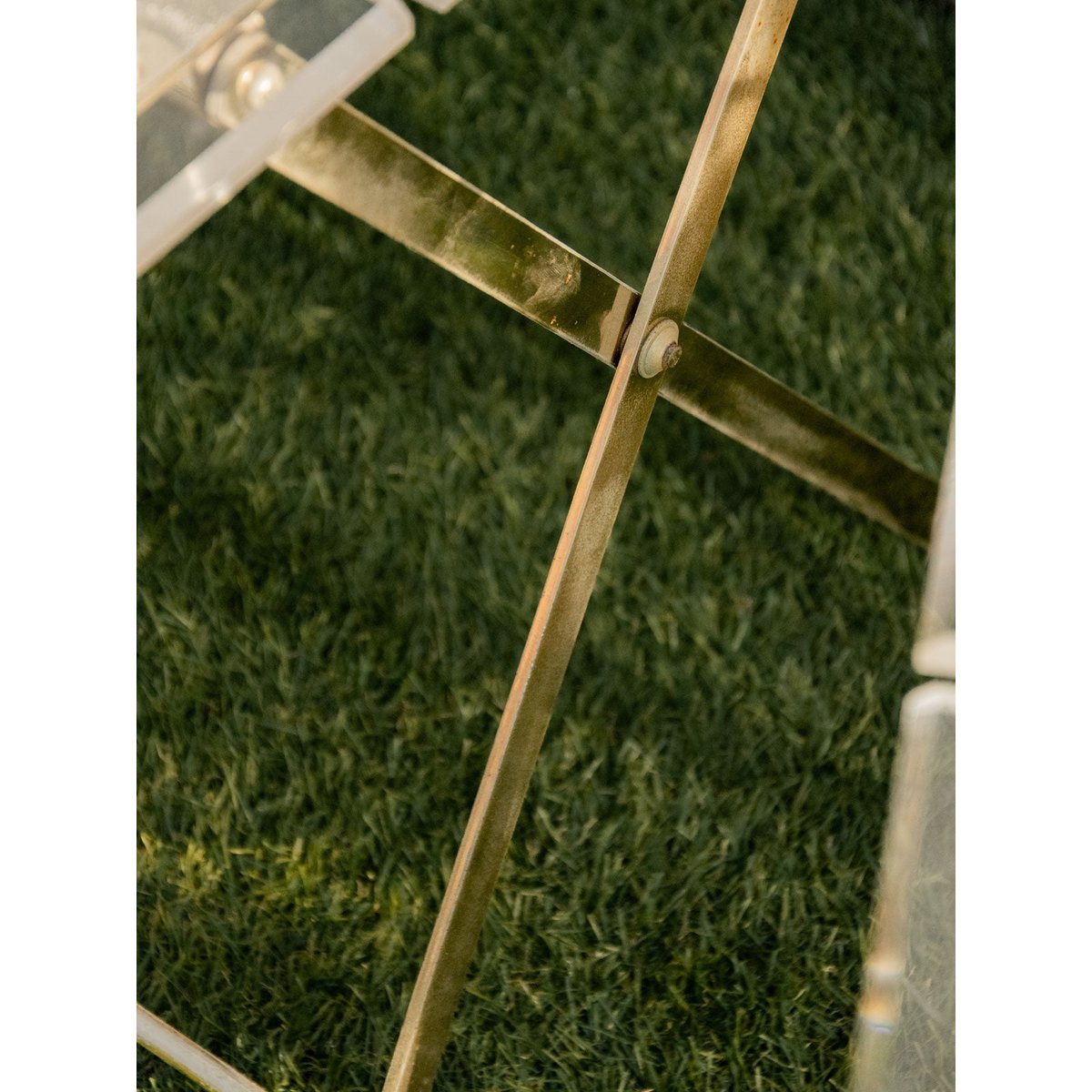 Paire de chaises pliantes en plexiglass Alma N°1201 - Bon état transparent, DEBONGOUT