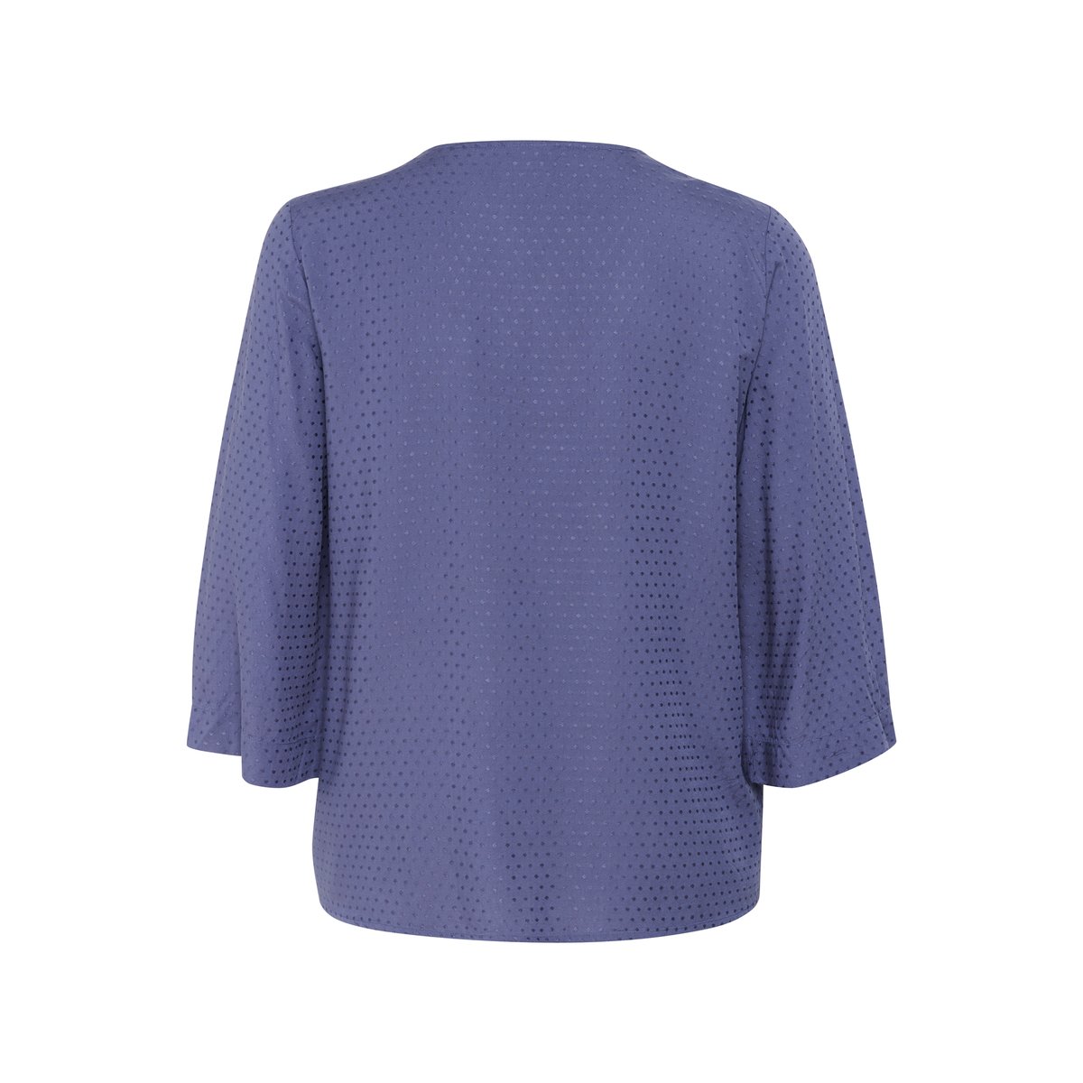 Blouse with long sleeve bleu blue indigo, KAFFE CURVE