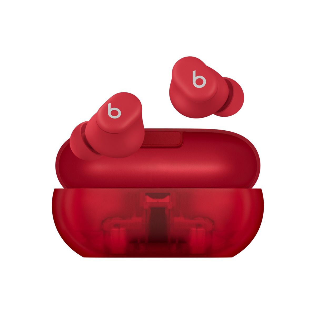 Ecouteurs Solo Buds Rouge transparent couleur unique, BEATS BY DR,DRE