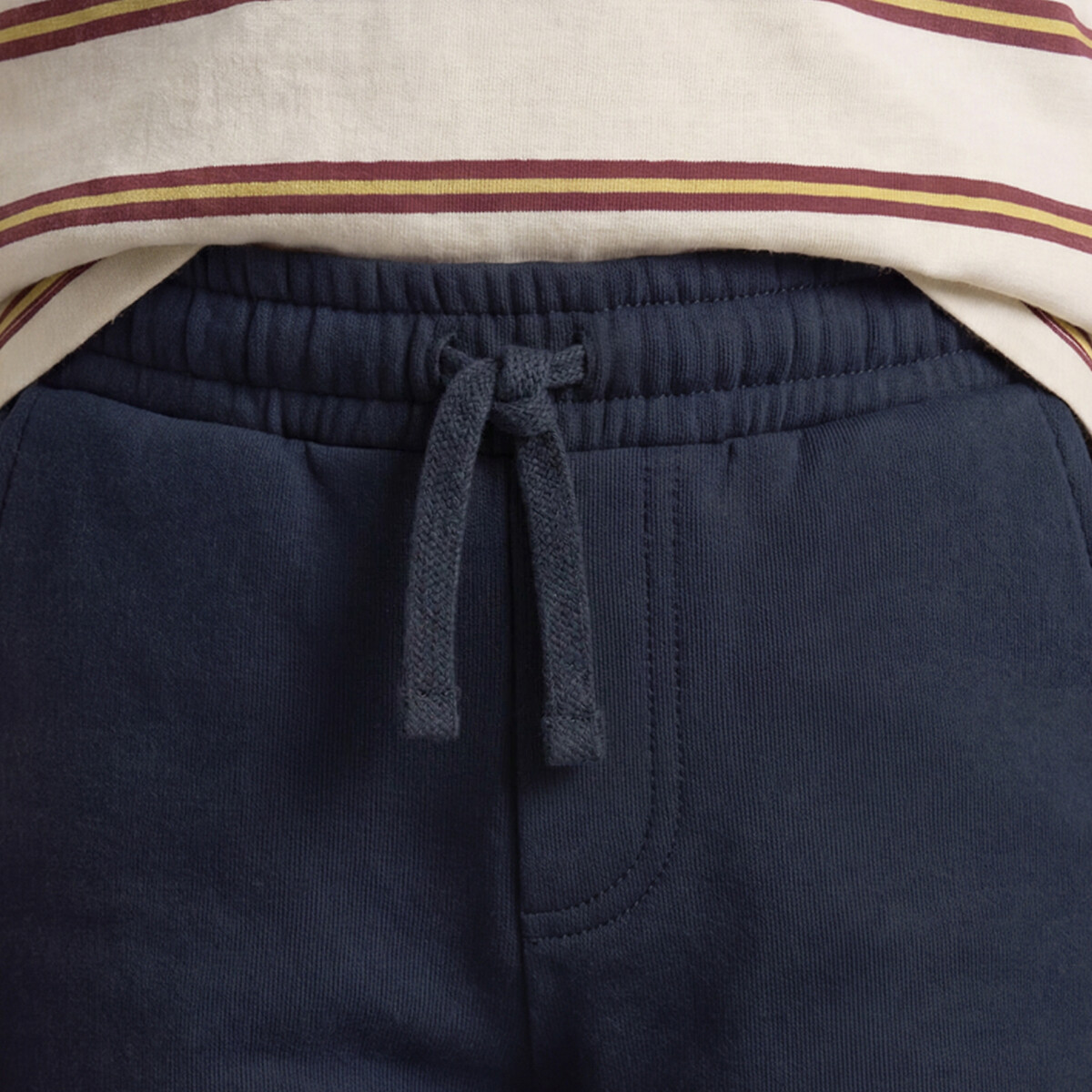 Lot de 3 bermudas en molleton vert/bleu/beige, LA REDOUTE COLLECTIONS