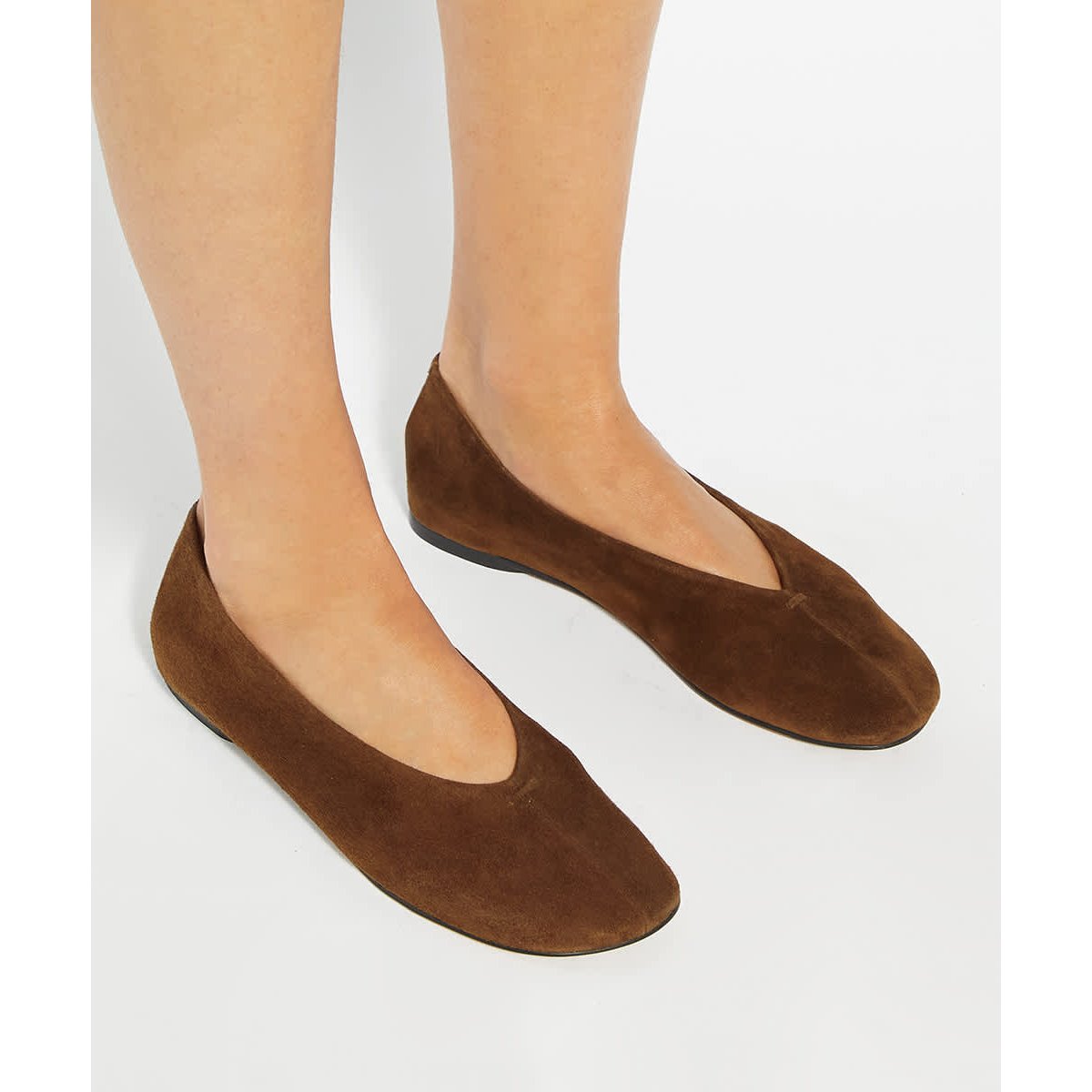 Ballerines - HIGHCUT brown-suede, DUNE LONDON