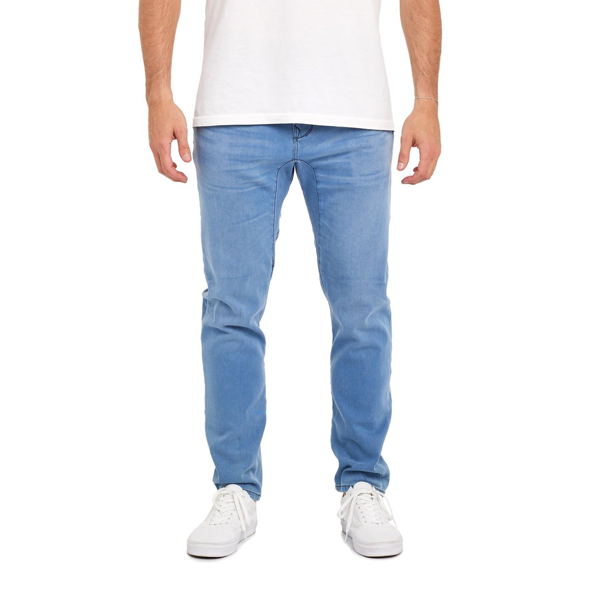 PANTALON STRAIGHT SOFT bleu, PULLIN