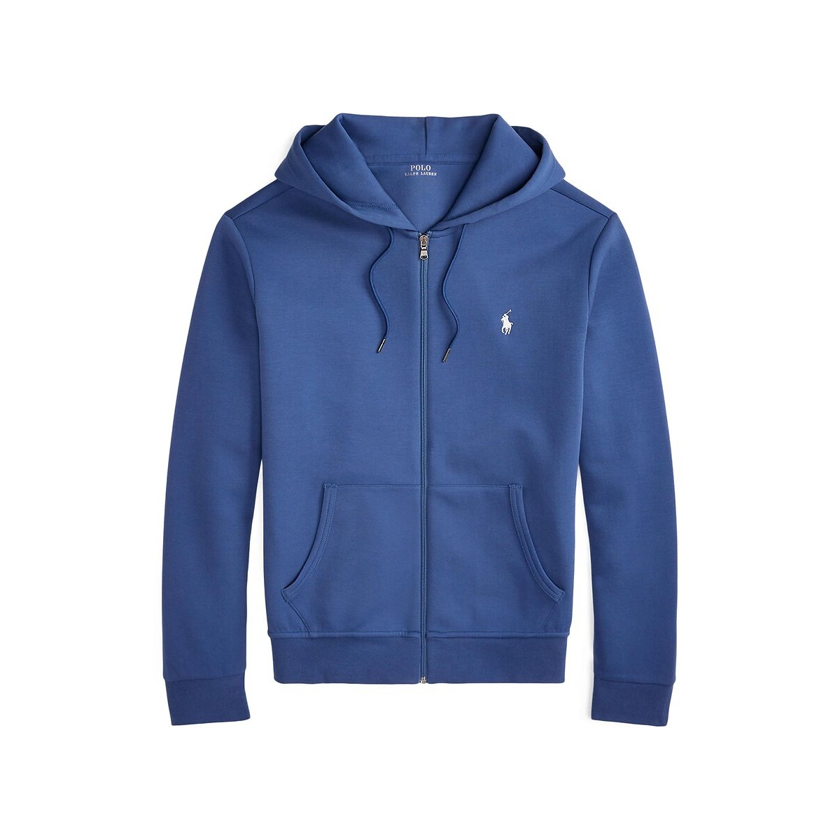 Felpa con cappuccio e cerniera in Double Knit Tech blu marino, POLO RALPH LAUREN