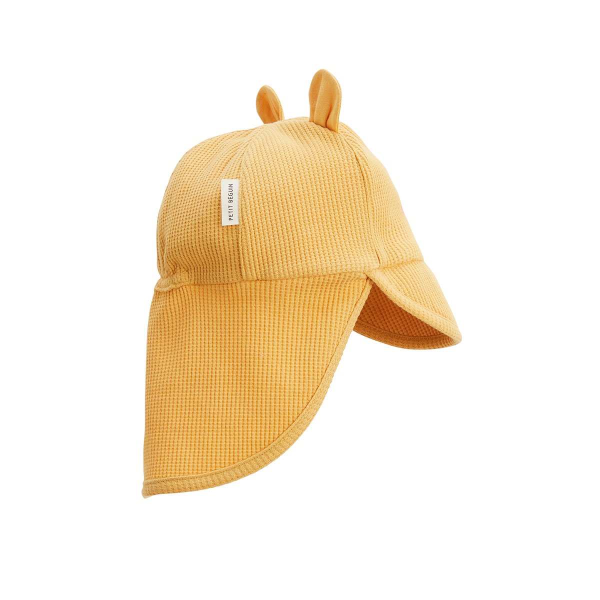 Casquette cache-cou bébé Hawaiki ocre, PETIT BEGUIN