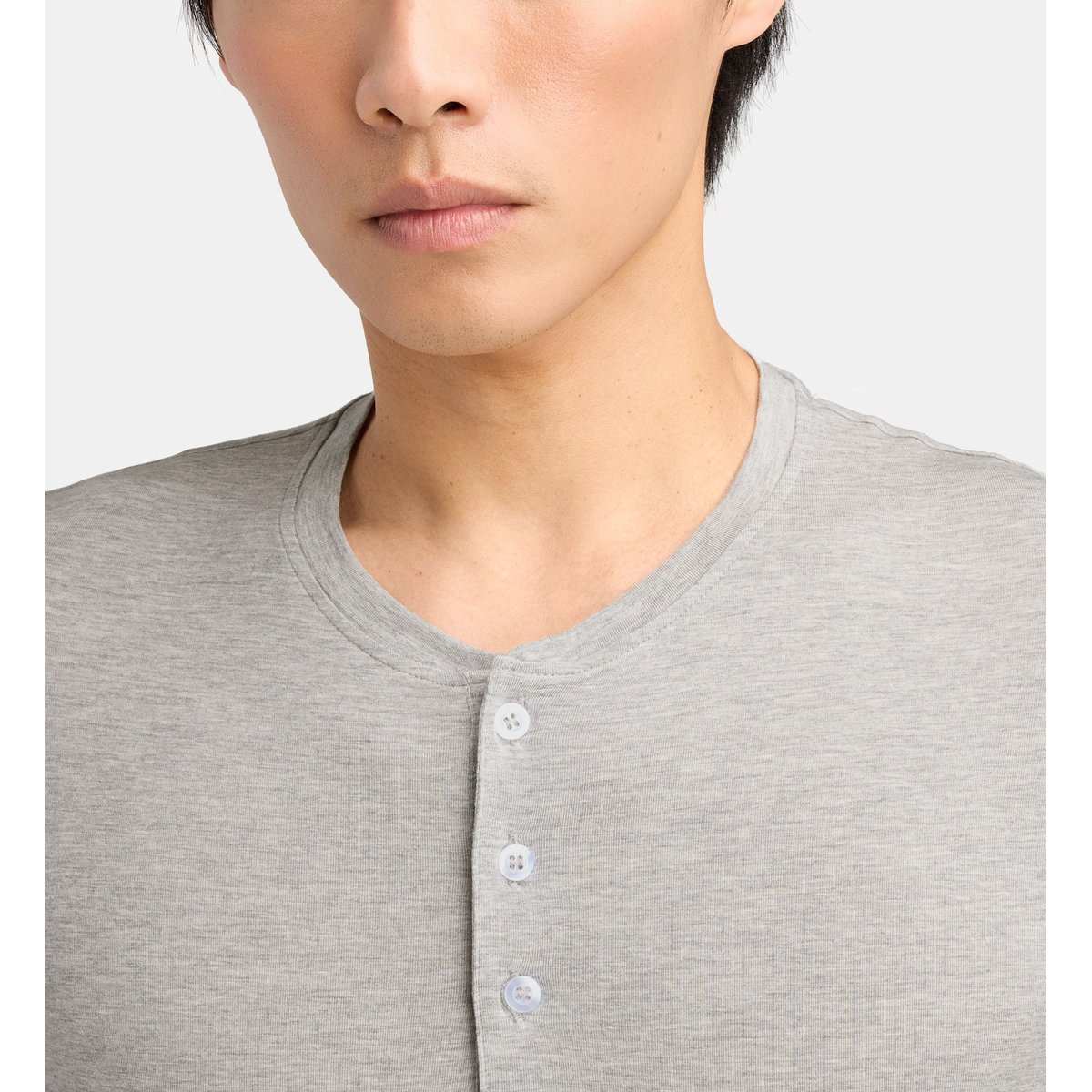 Pyjama long damiel en cootn bio et tencel gris, GALERIES LAFAYETTE