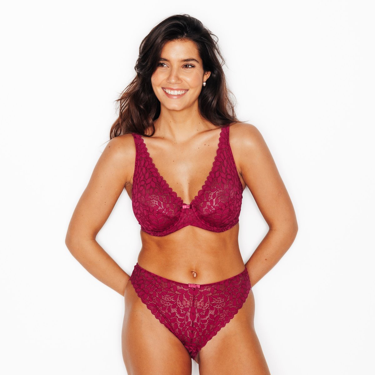 Soutien-gorge foulard ISADORA bordeaux, ROUGEGORGE LINGERIE