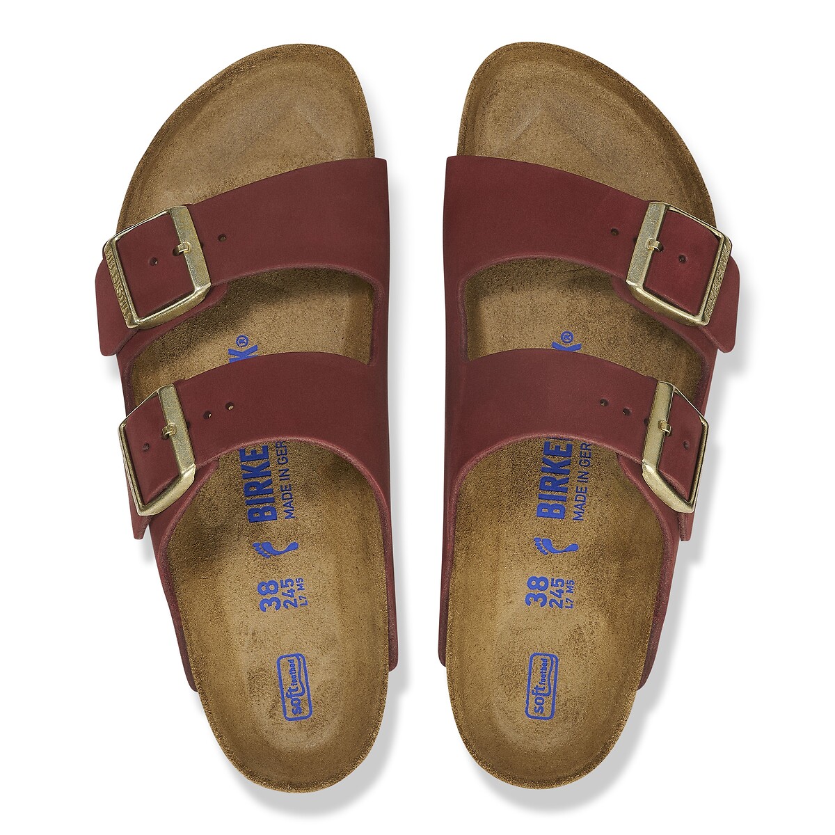 Sabot doppio cinturino Arizona bordeaux , BIRKENSTOCK