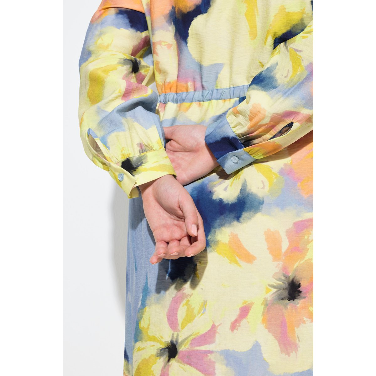 Robe maxi à fleurs bleu clair, ULLA POPKEN