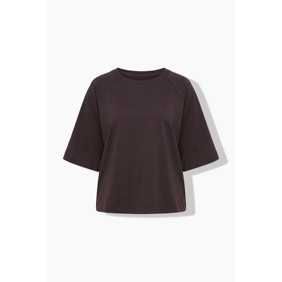 Sweat-shirt coupe Boxy Fit acajou, ULLA POPKEN