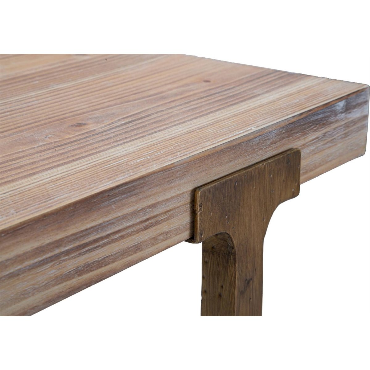 Table à manger carrée piètement métal MODERN marron et doré, RECOLLECTION