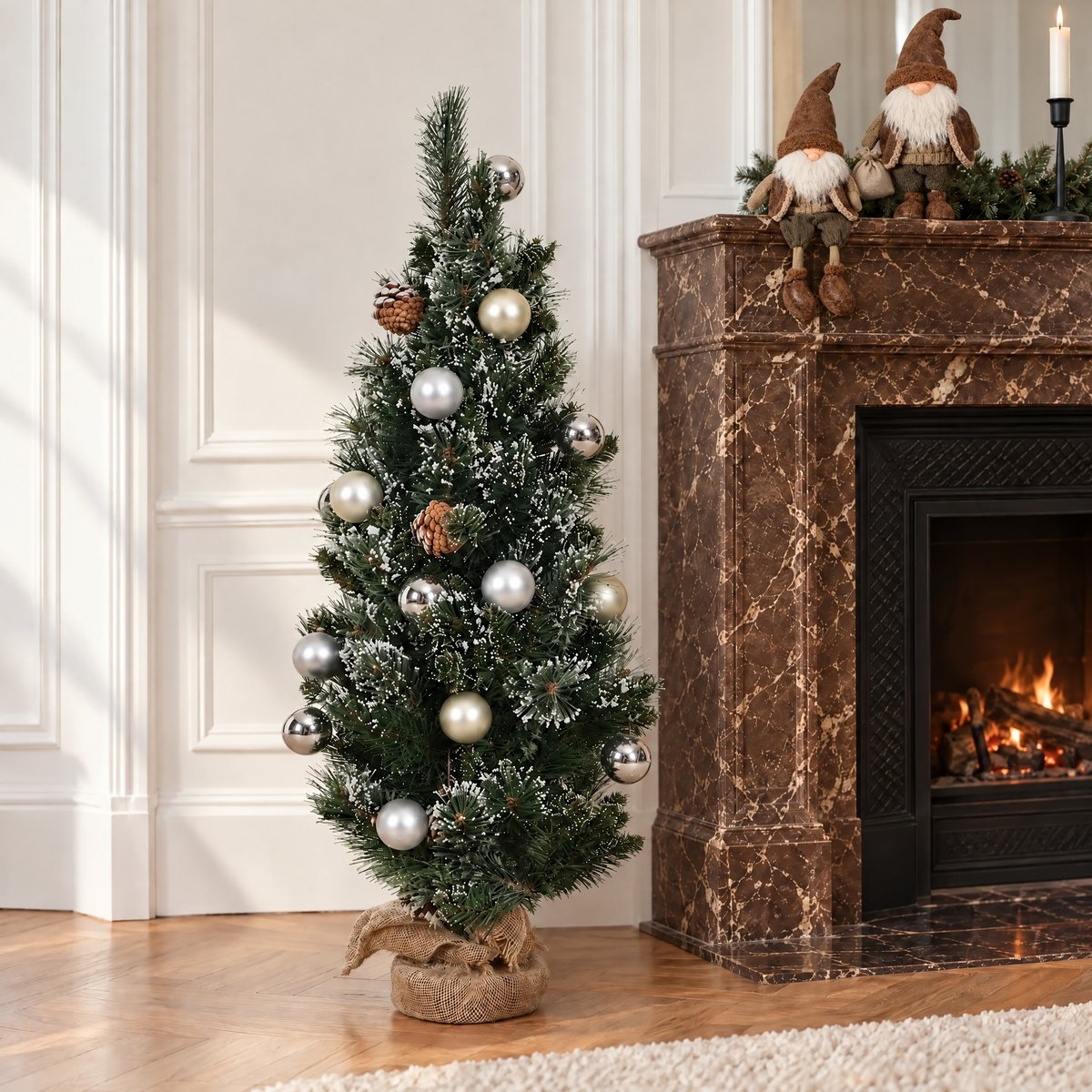 Sapin de noël décoratif artificiel H90 NOËL vert, SIA