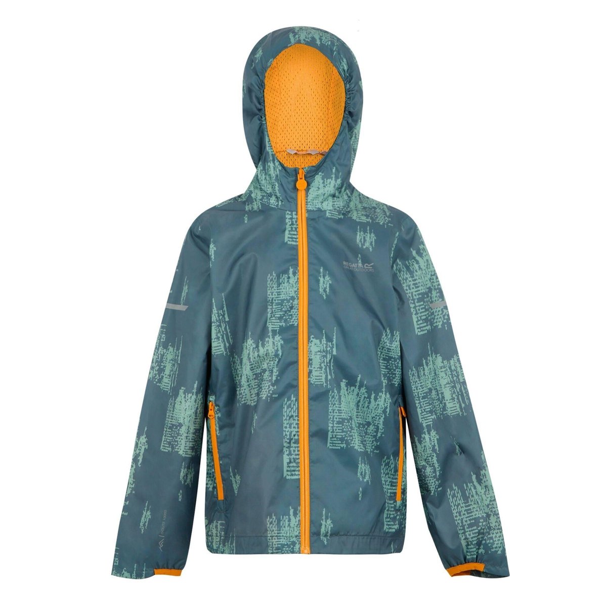 Veste imperméable LEVER gris orageux / glacier / jaune orangé vif, REGATTA