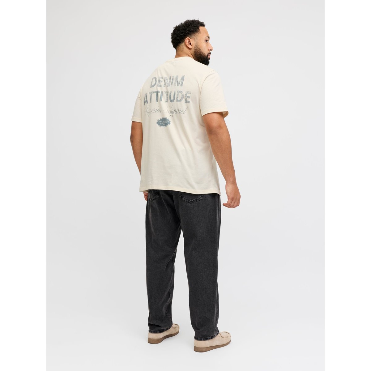 T-Shirt antique white, JACK & JONES