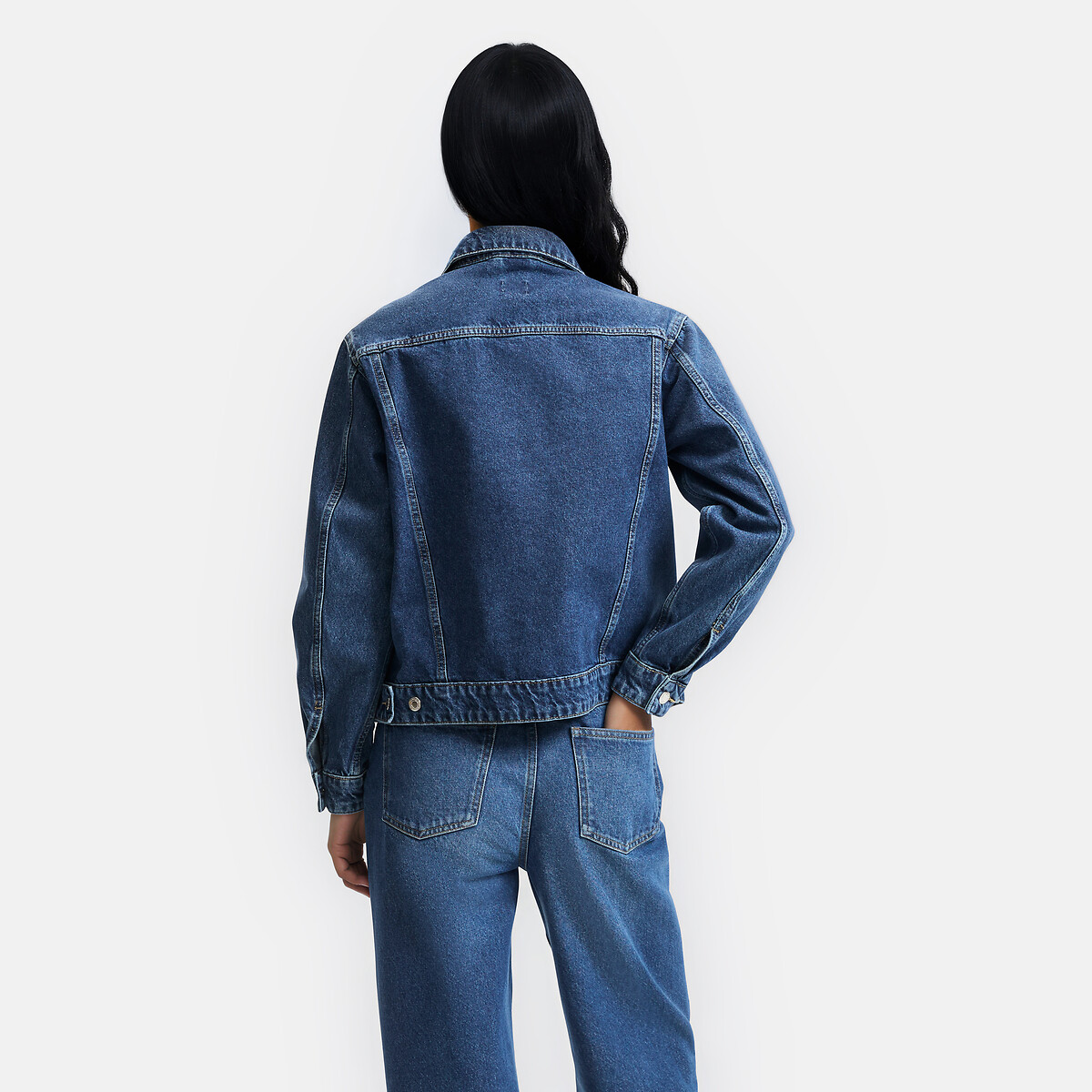 Veste en denim bleu stone, LA REDOUTE COLLECTIONS