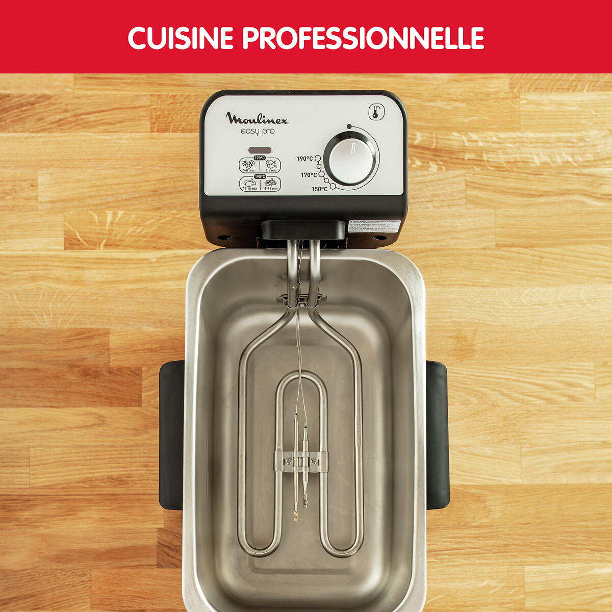 Friteuse Easy Pro AM338070 inox, MOULINEX