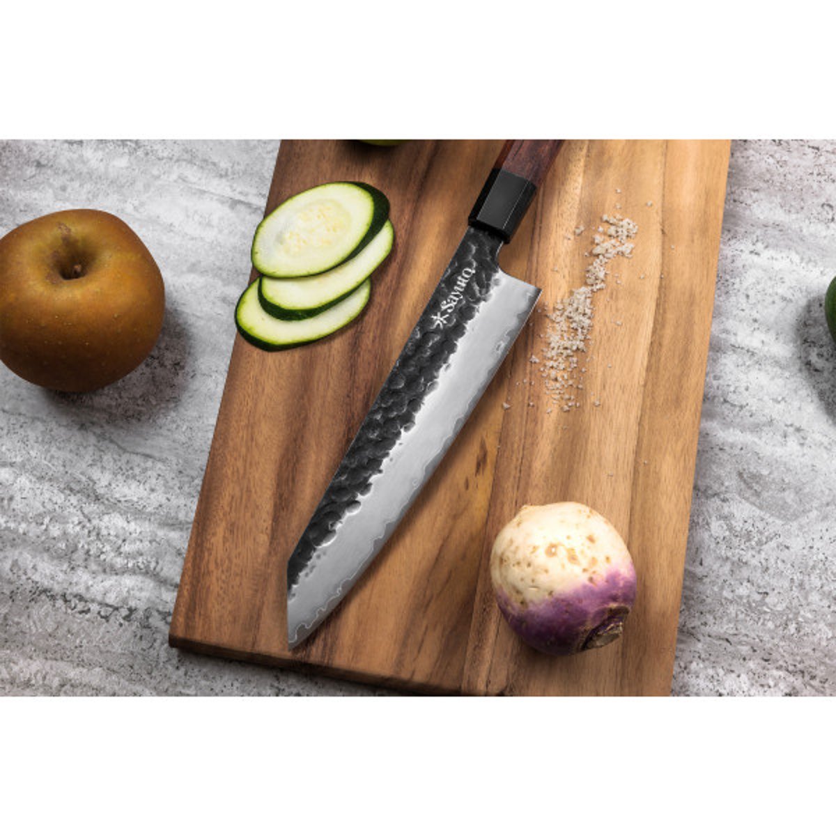 Set 2 couteaux Sequoia San Mai office et chef v002237, SAYUTO