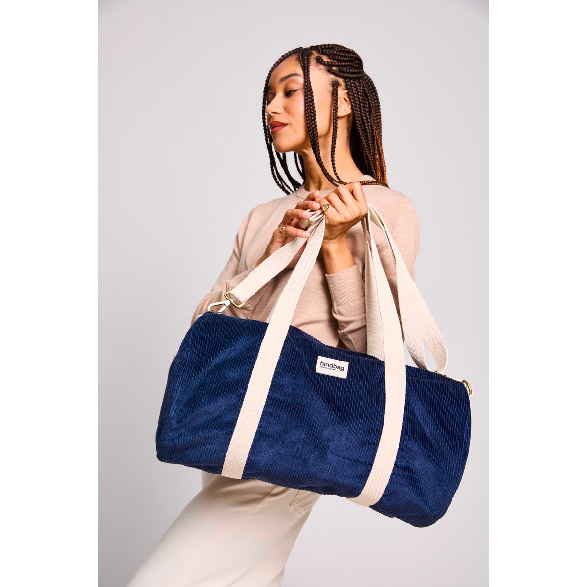 Sac polochon SIMON bleu marine, HINDBAG